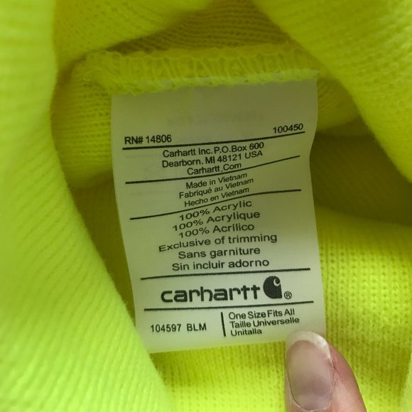 NWT! Carhartt Thin Rib Knit Cuffed Beanie (OS) - Picture 3 of 3